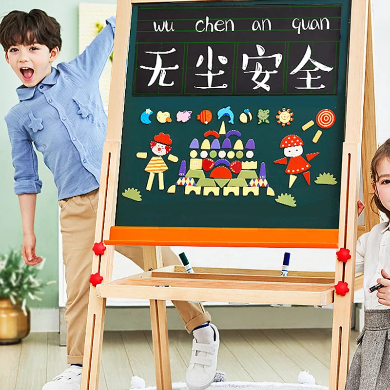  Children dust-free drawing board magnetic double side paiting board small blackboard children home  - 33023780228