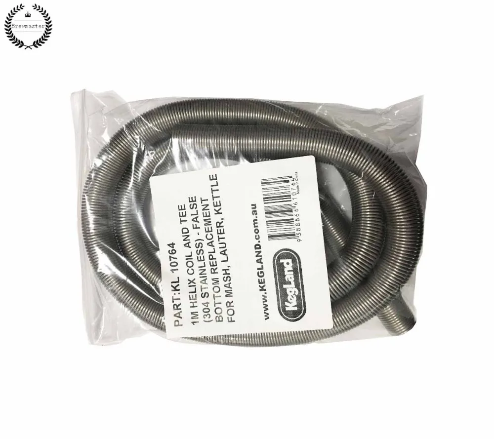 

beer brew 1M HELIX COIL AND TEE (304 STAINLESS) - FALSE BOTTOM REPLACEMENT FOR MASH, LAUTER, KETTLE