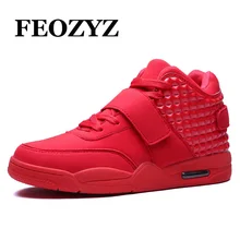 FEOZYZ New 2016 Basketball Shoes Men Medium Cut Air Sole Damping Basketball Sneakers Authletic Trainer Shoes