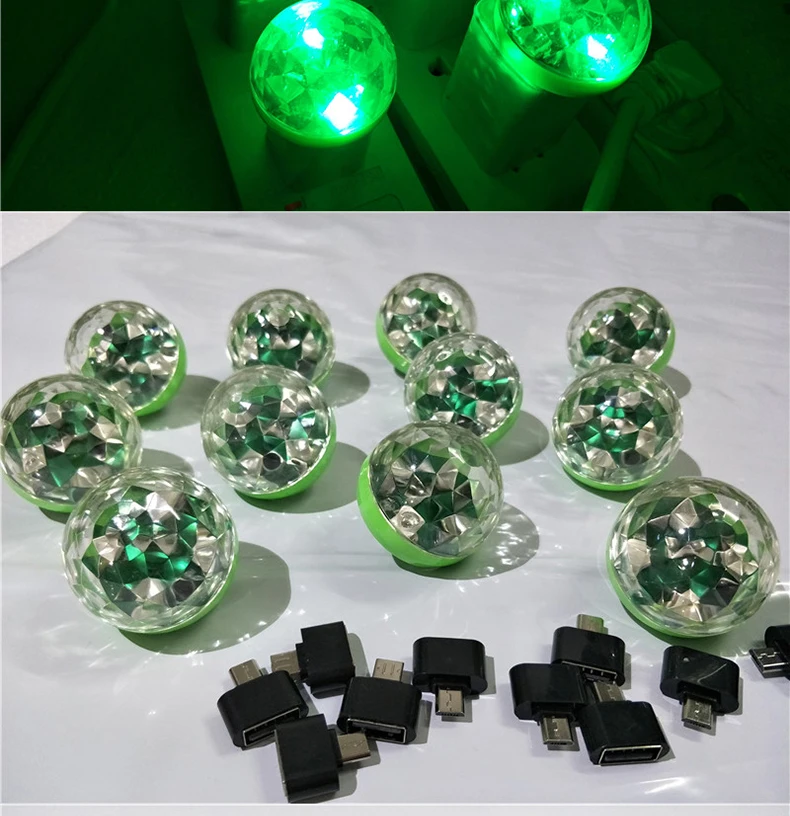 Lumiere RGB LED Music Stage Lights Sound USB Disco Club DJ Light Show Bulb Projector Crystal Magic Ball dj effect lighting