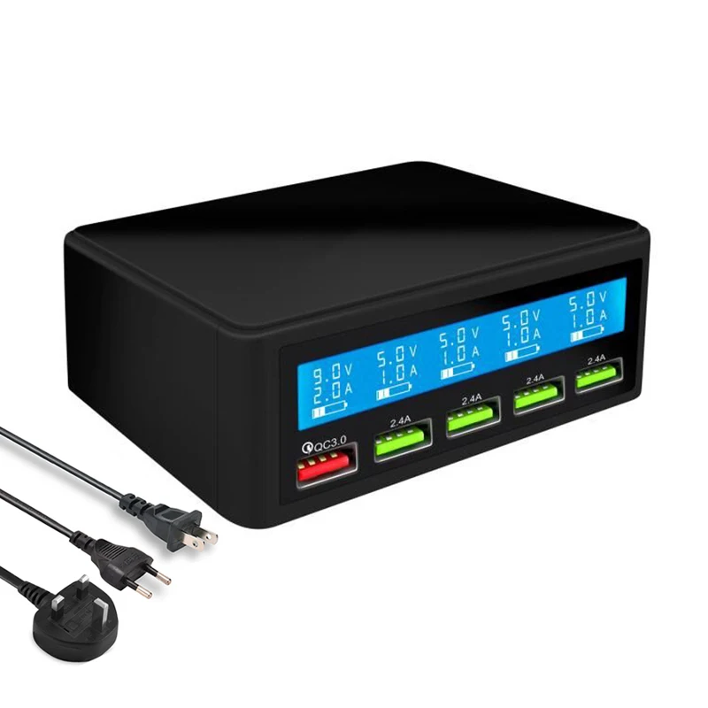 Умное зарядное устройство iNGMAYA с USB и ЖК дисплеем станция для быстрой зарядки 5