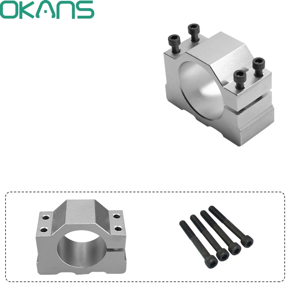 48 мм алюминиевый держатель фрезерный станок с ЧПУ шпиндель литой алюминиевый шпиндель зажим Кронштейн/приспособление/jid/щипцы/держатель с винтом