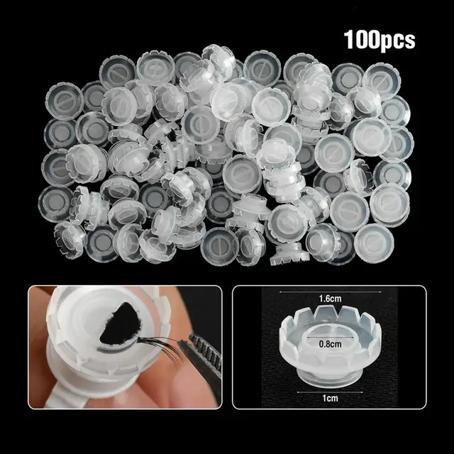 Cheap 100Pcs/Pack New Beauty Tattoo Pigment Makeup Eyebrow Ink Cup False Eyelash Finger Holder Tattoo Accessories Cheap 100Pcs/Pack New Beauty Tattoo Pigment Makeup Eyebrow Ink Cup False Eyelash Finger Holder Tattoo Accessories