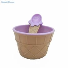 Sweettreats Saingace миска для мороженого с ложкой прекрасный набор мороженого десертная миска прекрасный детский подарок
