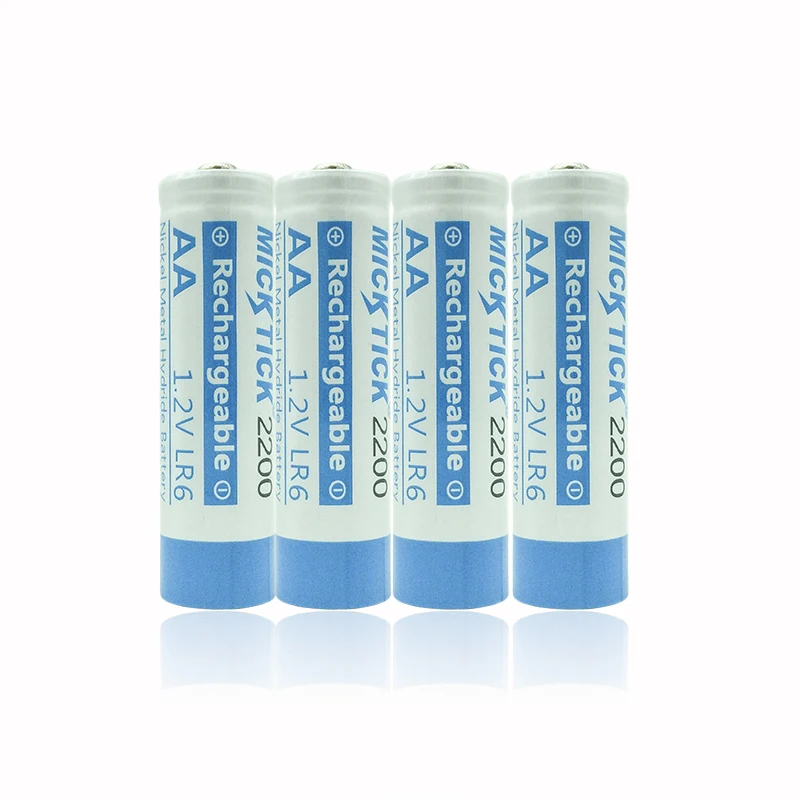 

10Pcs 1.2V AA 5# 2A MICKTICK 2200mAh NI-MH Battery battiries batteria Rechargeable Low self Battery Capacity camera,toys