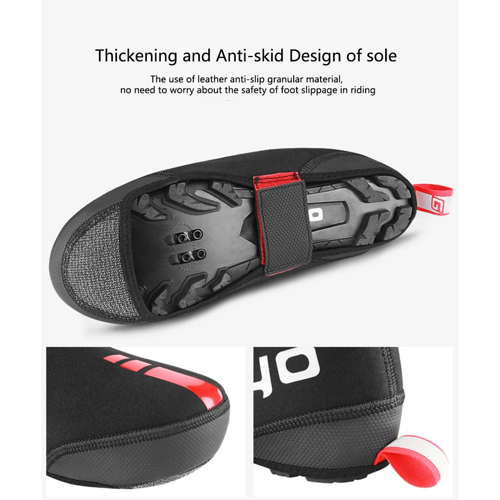 

Riding Overshoes Dustproof Shoe Cover Road Bike Thermal Windproof Reflective Unisex Outdoor Cycling Full Waterproof Bicycle