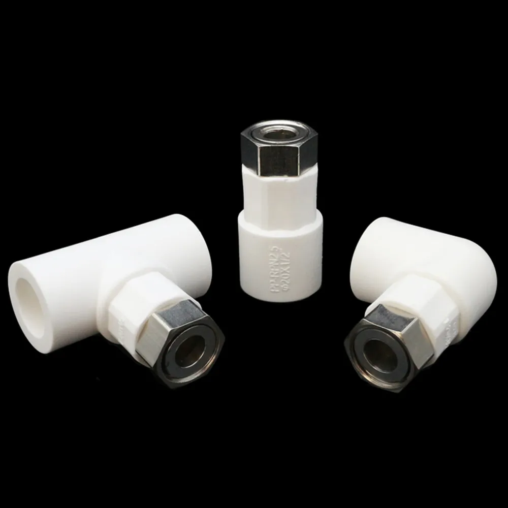 

PPR water heater flexible connection 20mm-1/2''pure copper direct/elbow/tee pipe fittings