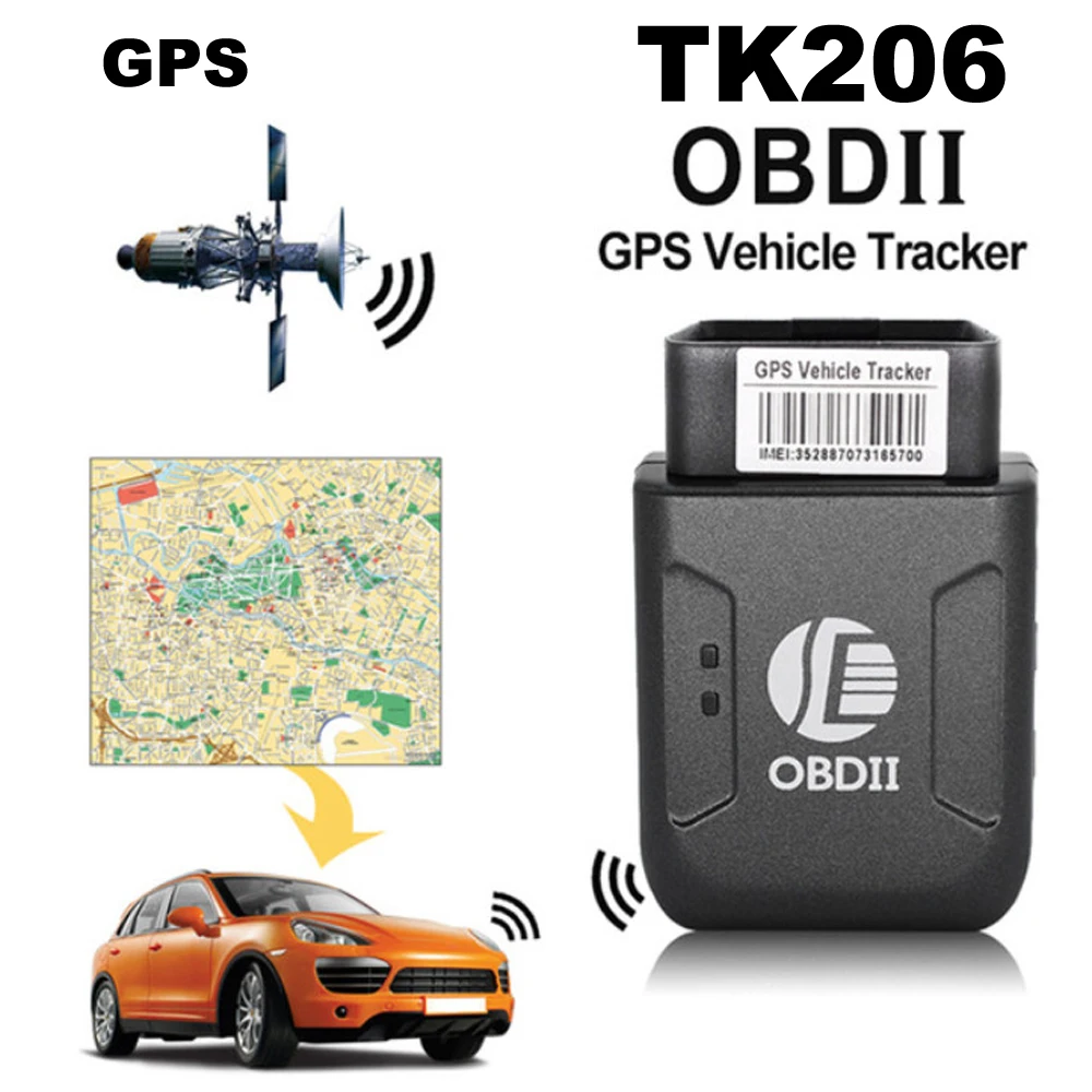 Goede Koop TK206 OBD2 Auto Gps Tracker Real Time Voertuig Met Tracking