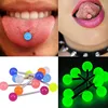 Body Jewelry  10Pcs/set Surgical Steel Tongue Stud Cartilage Ear Bone Studs Luminous Acrylic Ball Nipple Lip Eyebrow Piercing ► Photo 2/3