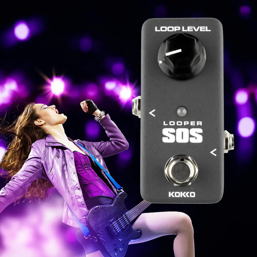 

KOKKO FLP2 LOOP MINI Looper SOS Guitar Loop Pedal Looper Effects 5 Minutes Looping Time Loop Station Professional Guitar New