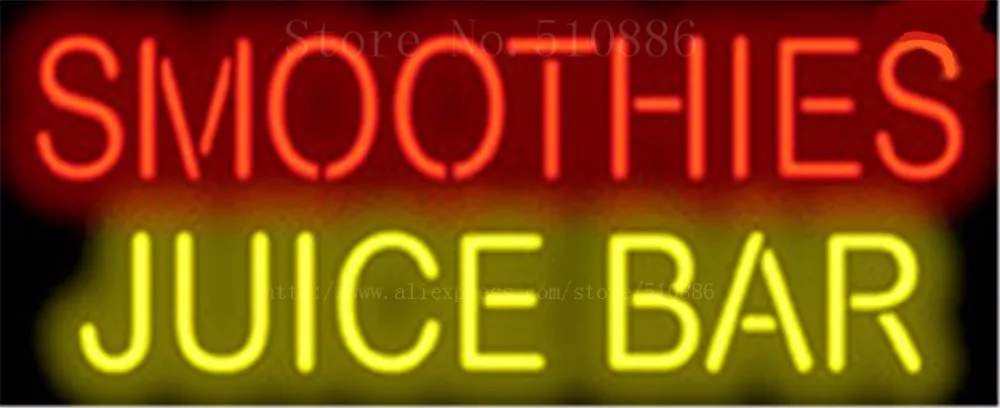 17*14&quot Smoothies Juice Bar NEON SIGN REAL GLASS BEER BAR PUB LIGHT SIGNS display store Restaurant Shop food Advertising Lights | Лампы и