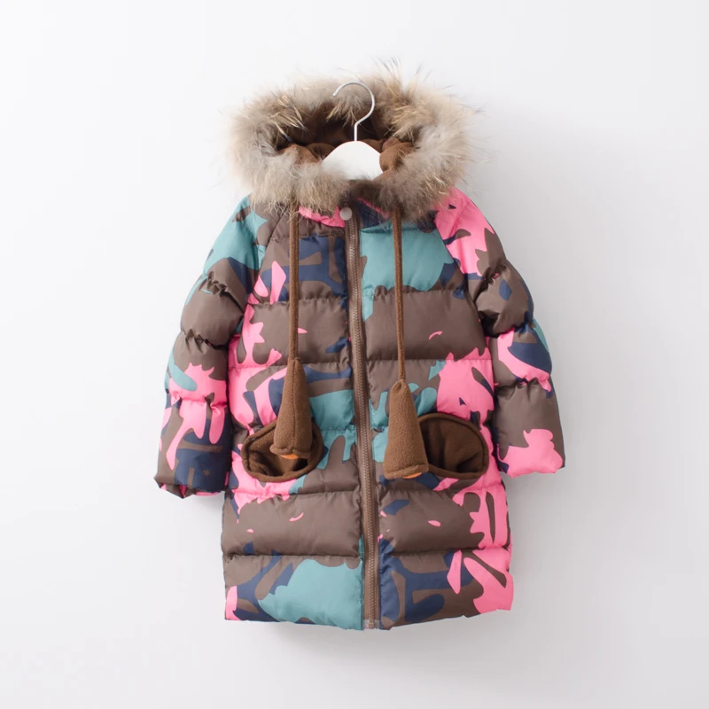 

Toddler Girls Fashion Autumn Winter Clothes Children Camouflage Print Clothing Parkas Winter Coats Hooded Baby 6pcs/LOT