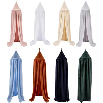 

Steel Baby Bed Eco-Friendly Canopy Bedcover Round Mosquito Net Curtain Bedd Keeps Out Mosquitoes