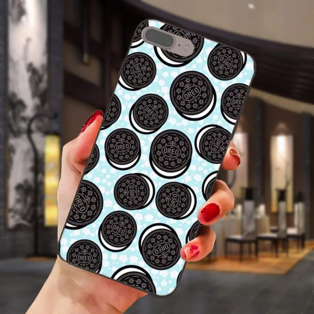 Синий черный белый печенье Oreo для Huawei Honor 5A 6A 6C 7A 7C 7X 8A 8C 8X 9 10 P8 P9 P10 P20 P30 Mini Lite Plus