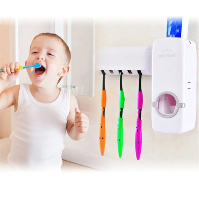 

TTLIFE Automatic Toothpaste Dispenser Indoor Home Family Toothbrush Holder Bathroom Household Sets