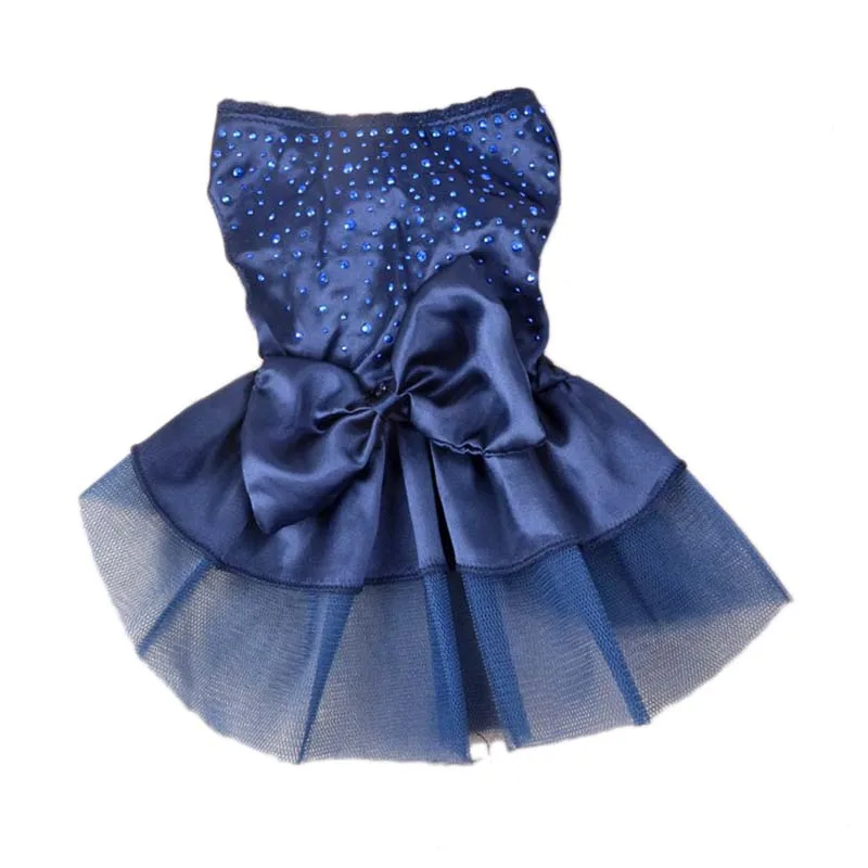 SYDZSW Luxury Dog Clothing Yorkie Dog Wedding Dress for Small Dogs Cats Red Blue Gold Chihuahua Princess Dresses XS S M L XL XXL2