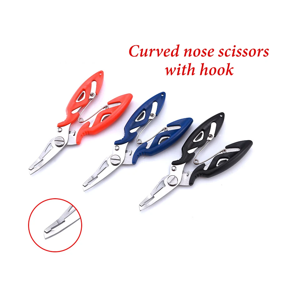 

Geoeon 1PCS Stainless Steel Fishing Pliers Outdoor Fishing Tools Scissors Line Cutter Braid Cutter Hook Remover Tackle A13