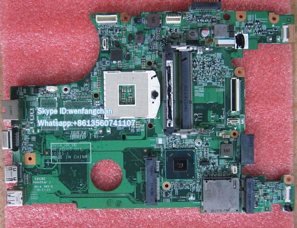 

Laptop  motherboard  for 14R N4050 X0DC1 0X0DC1 CN-0X0DC1 DV14_HR_MB 48.4IU15.011 10315-1