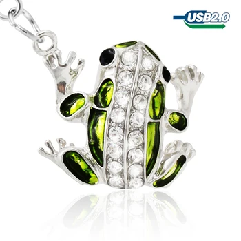 

pendrive 64GB 32GB 16GB 8GB usb flash drive pen drive cel usb drive memory stick diamond frog pen drive crystal key chain U disk