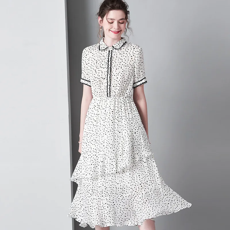 Witte polka dot shirt bloemen maxi jurk vrouwen robe 2019 lange werk boho strand zomer sexy party luxe jurken plus size Witte polka dot shirt bloemen maxi jurk vrouwen robe 2019 lange werk boho strand zomer sexy party luxe jurken plus size