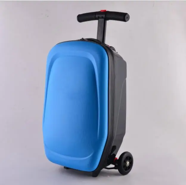 Travel tale взрослых Ручной Клади Скутер чемодан тележка чехол для отдыха путешествия чемодан для путешествий - Цвет: C style blue