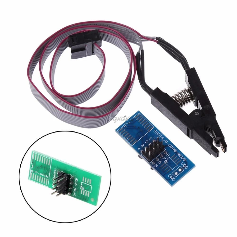 

Test Clip SOIC8 SOP8 Test Clips For EEPROM 93CXX/25CXX/24CXX In-circuit Programmer July DropShip