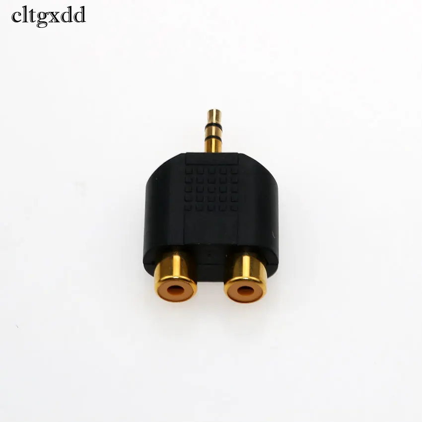 Cltgxdd 3 5 мм штекер 2 RCA Женский Y сплиттер аудио адаптер дюбель в двойной лотос