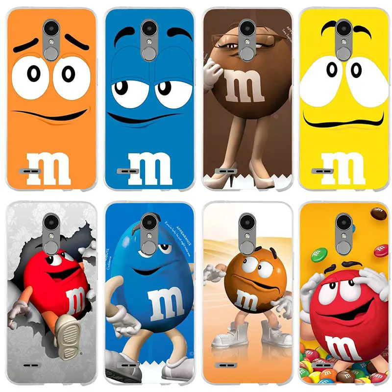 

For LG G2 G3 Mini G4 G5 G6 K4 K7 K8 K10 2017 Nexus 5 5X V10 V20 V30 Shell Soft TPU Phone Cases Cute M&M'S Chocolate Candy