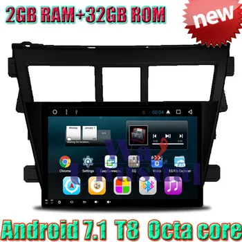 

WANUSUAL 9"Octa Core 32G 2G RAM Android 7.1 Car Multimedia Player For Toyota Vios 2008 2009 2010 2011 2012 2013 With GPS BT WIFI