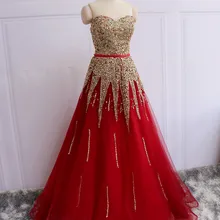 Милое красное платье Quinceanera бисером с золотыми блестками платье для Бала-маскарада официальные платья для выпускного Vestidos De 15 Anos