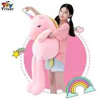 110cm Plush Unicorn Horse Toy Stuffed Animal Baby Kids Girl Gift Children's Appease Toys Sofa Pillow Cushion Bolster Home Decor