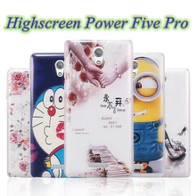 NEW Printed Drawing Cover shell for Highscreen Power Five Pro Cartoon Pattern Plastic Hard Back Cover phone case free shipping