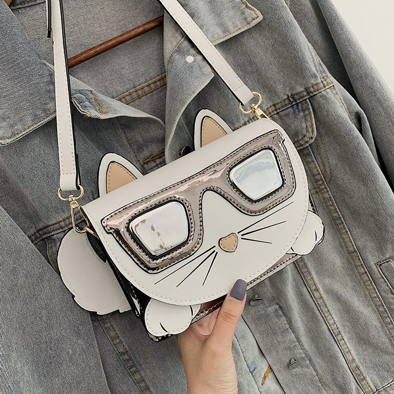 

M414 Korean Version Cartoon Cute Cat Head Shoulder Bag For Women Gift Wholesale