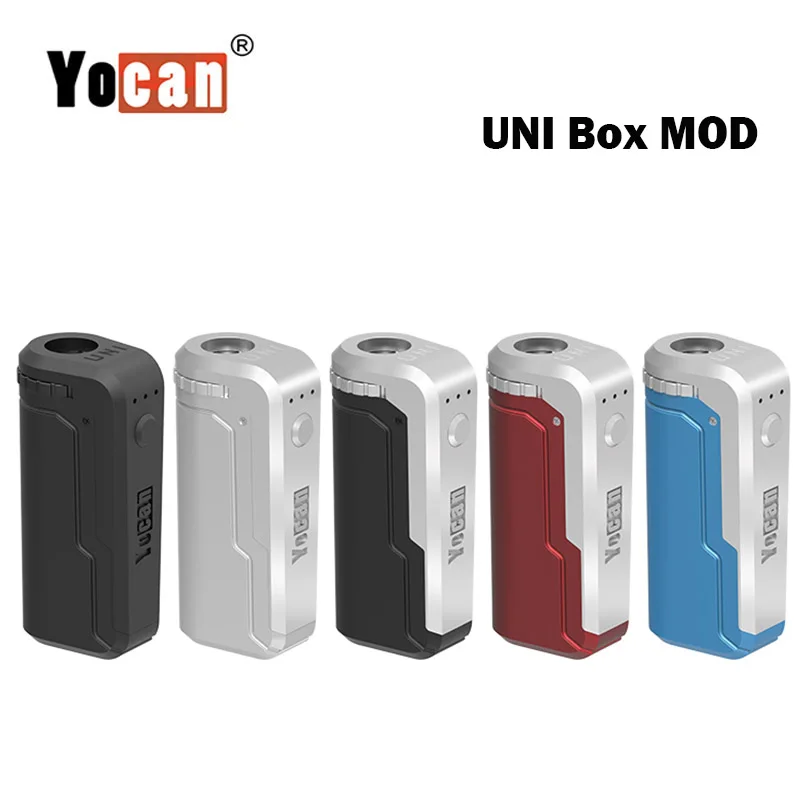 

Yocan UNI Box Mod Built-in 650mAh Battery with Adjustable Height Matching All Styles of Atomizers 10s Preheat Function