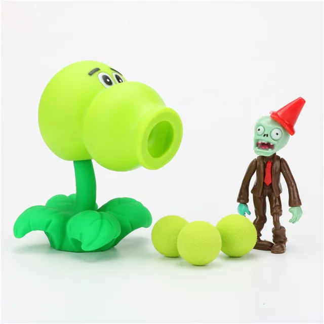 Plants vs Zombies Peashooter PVC Action Figure Model Toy Gifts Toys For