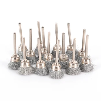 

10Pcs Set Brass Steel Wire Wheel Brush Polishing Wheels Kit For Rotary Tools