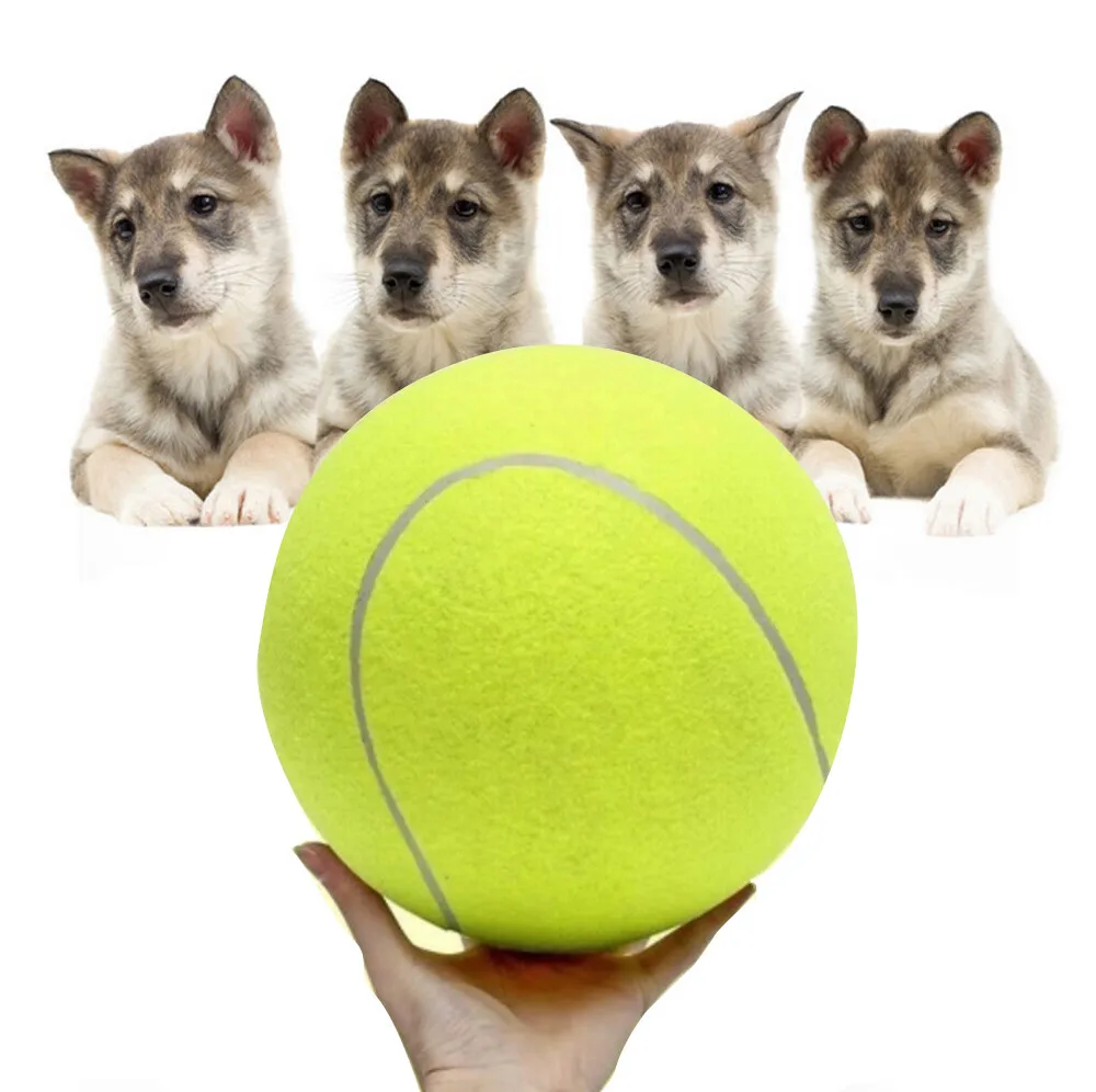 

Pet Toys 6.5cm Green Rubber durable Tennis Ball Beach Dog Sport Tournament Outdoor Fun Cricket Pet Dog interactive Chew Toy F140