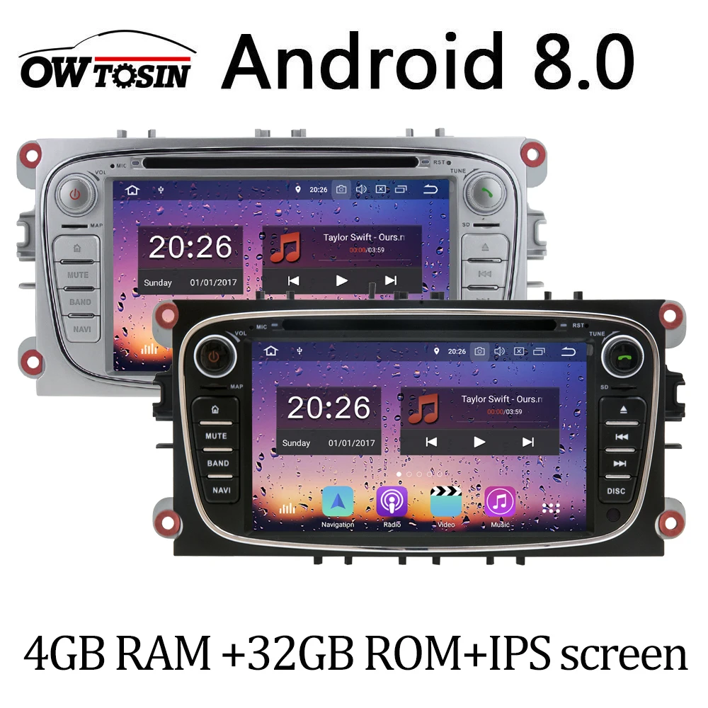 Sale 7" IPS Pure Android 8.0 Car DVD Player For Ford Focus Galaxy Mondeo C-MAX S-MAX Kuga Car Radio With Bluetooth GPS Navigation 0 Sale 7" IPS Pure Android 8.0 Car DVD Player For Ford Focus Galaxy Mondeo C-MAX S-MAX Kuga Car Radio With Bluetooth GPS Navigation 0