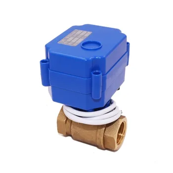 

1inch 3/4 inch 1/2 inch DC12V DC9-24V Brass motorized ball valve for water leakage detector