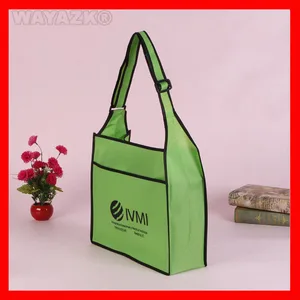 (1000pcs/lot) size 35x38x12cm(14x152x4.8")  custom printed  non woven  sling crossbody bags