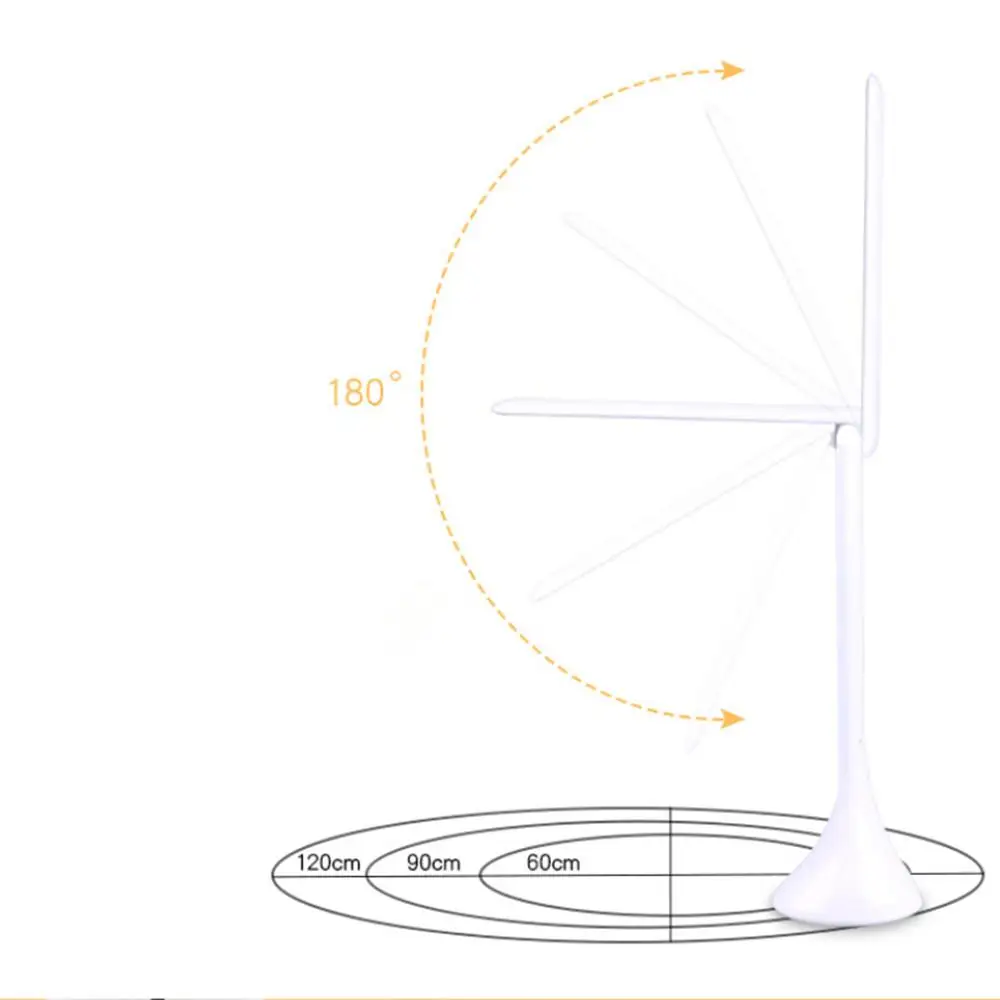 HobbyLane 4 Вт USB светодиодный Настольный светильник, Регулируемая Складная Настольная лампа с будильником, температурный календарь, атмосферное освещение для учебы