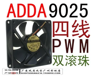 

For Adda 9025 9cm 12v 0.45a dual ball line pwm quiet fan isothermia cpu