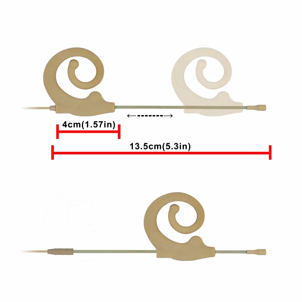 3,5 мм штекер(с сеткой) 3,5 мм Диаметр микрофона цвет кожи всенаправленный Тип Мини одиночное ухо висячие наушники микрофон
