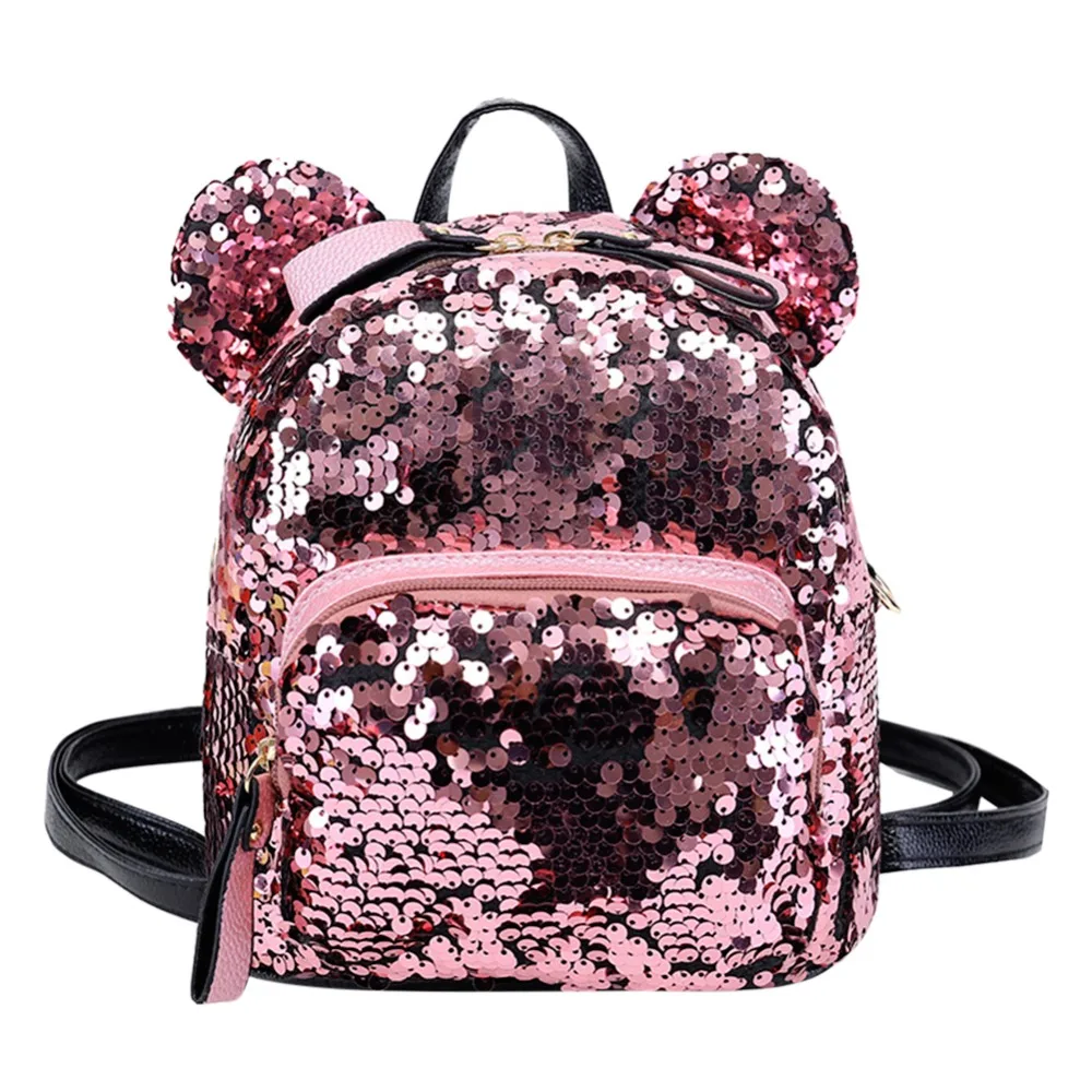 Sequin Glitter Backpack Women School Bags For Girl Travel Laptop Bagpack Fashion