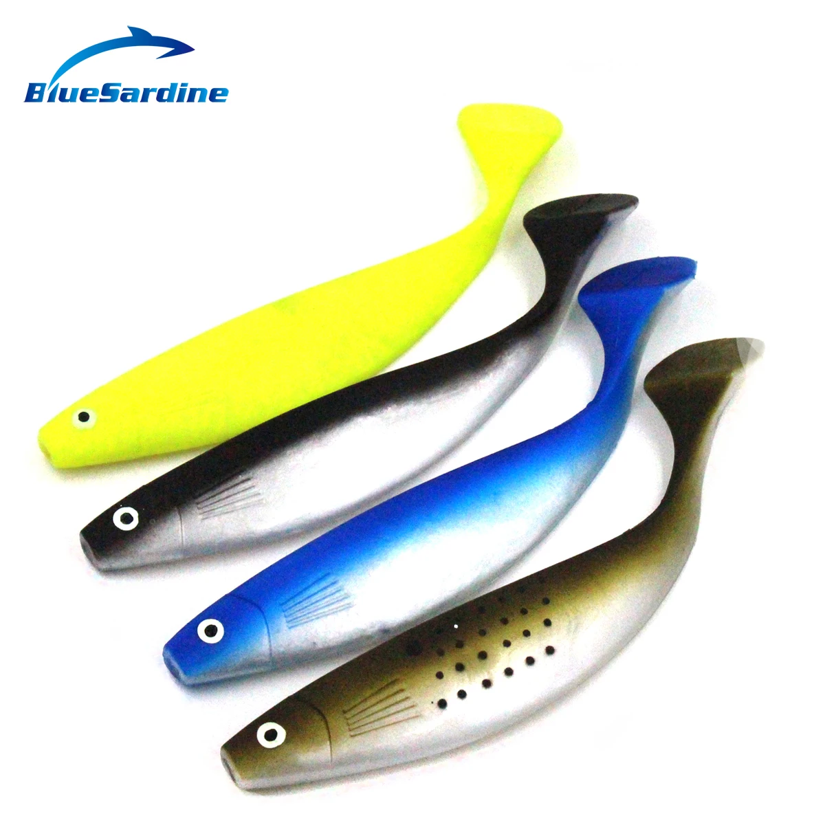 BlueSardine 70G 24CM 4PCS Soft Lures Fish Pesca Peche Artificial Soft Baits Fishing Tackle