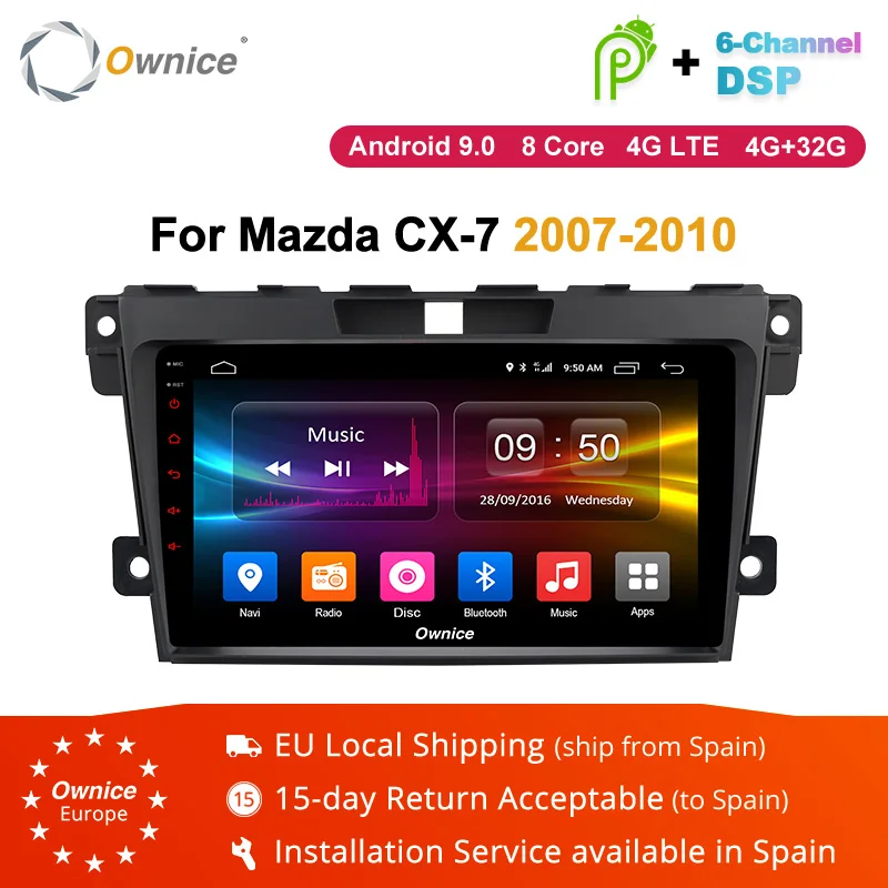 

Ownice K1 K2 K3 Android 9.0 2 din Car DVD radio stereo multimedia Player For Mazda CX7 CX-7 CX 7 2007 - 2010 headunit GPS navi
