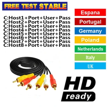 

CCCams 7 lines Fast and Stable for Satellite tv Receiver DVB-S2 via USB Wifi Support Spain Italy Poland Europe Cccam