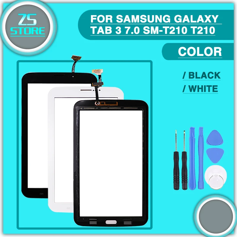 

New T210 T211 Touch Panel Digitizer For Samsung Galaxy Tab 3 7.0 SM- T210 T211 Touch Screen With Tracking With Tools