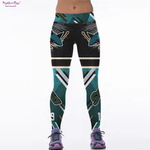 Женские спортивные Леггинсы с 3D принтом акул узкие брюки для велоспорта Капри Штаны для бега Высокая талия быстросохнущие тренировочные эластичные джинсы