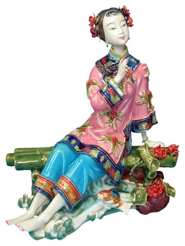 

Antique Statues for Decoration Chinese Ceramic Figure Figurine Sculpture Arts Collectible Statue Crafts for Christmas Gifts